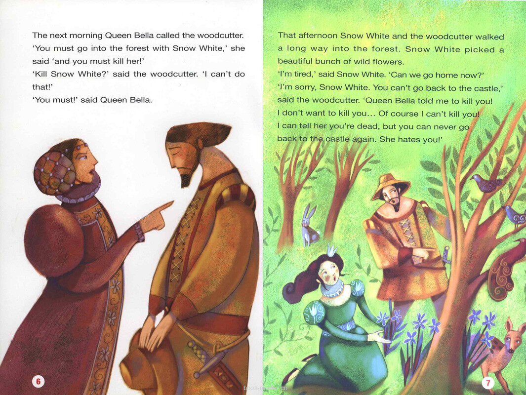 Snow White and the Seven Dwarfs绘本故事第5页