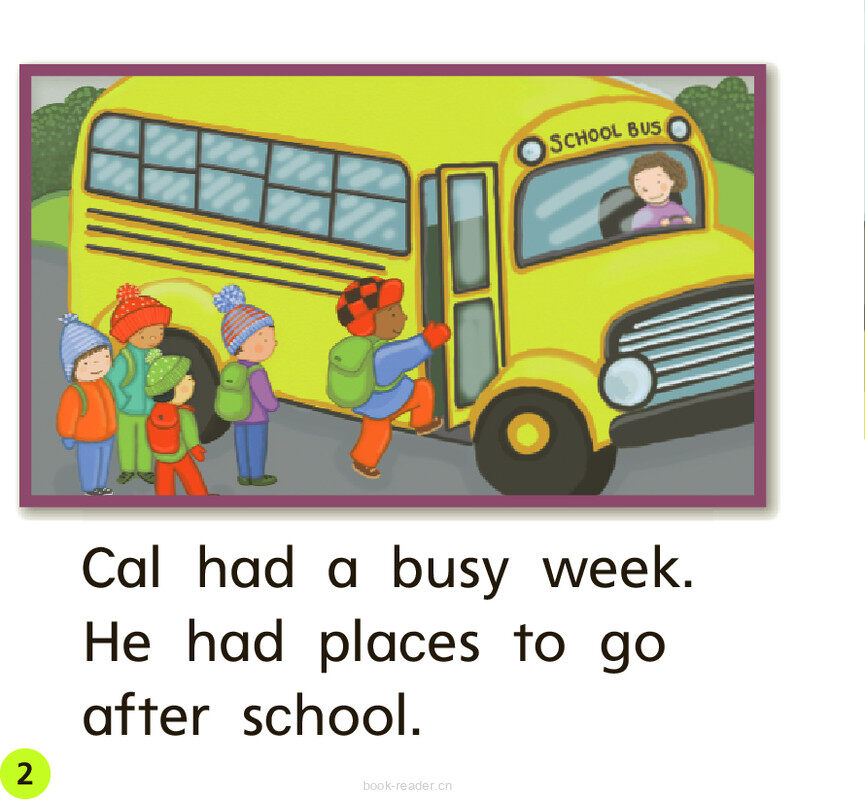 GK Beyond U03W3 Cal's Busy Week绘本故事第3页