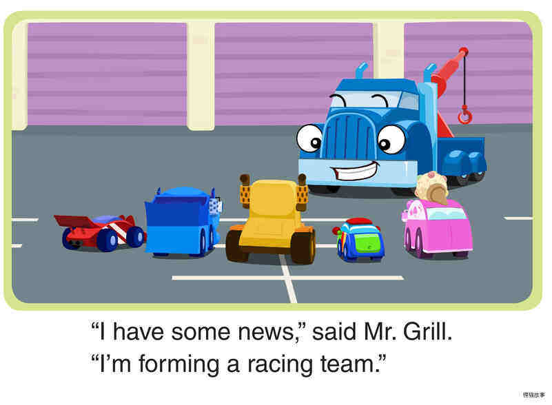 The Racing Team绘本故事第2页