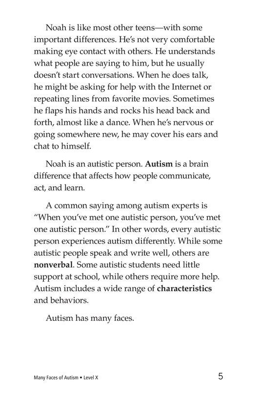 Many Faces of Autism绘本故事第4页