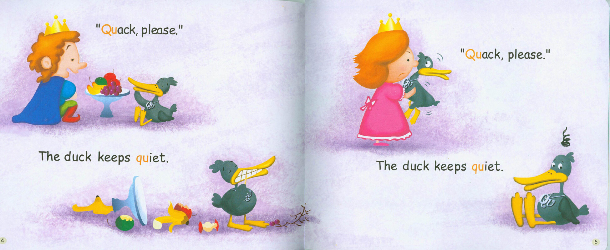 Q A Quiet duck绘本故事第4页