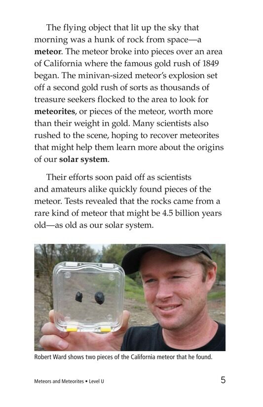 Meteors and Meteorites绘本故事第4页