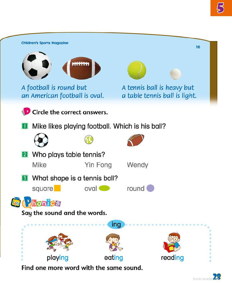 5 Sports we like绘本故事第5页