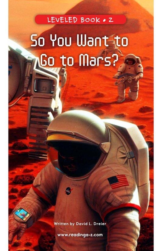 So You Want To Go To Mars绘本故事第2页