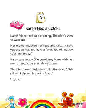 Karen Had a Cold-1绘本故事第2页