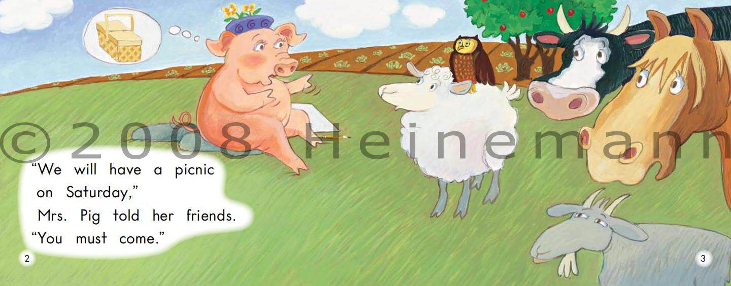 The bossy pig绘本故事第3页