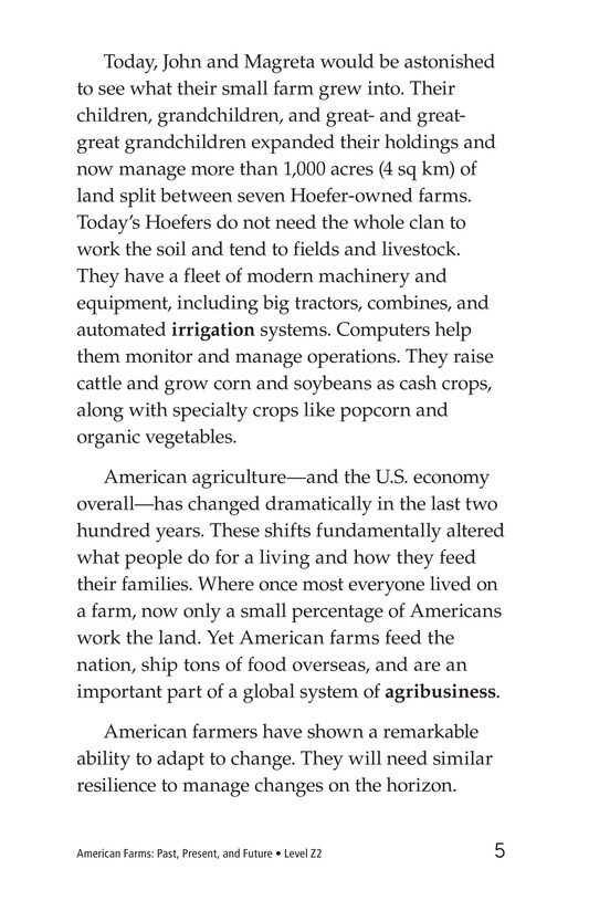 American Farms:Past,Present,and Future绘本故事第4页