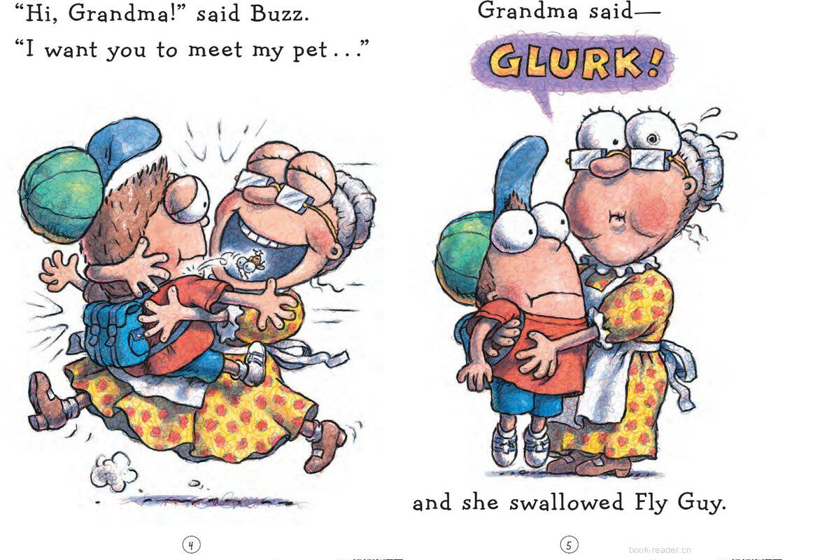 There Was An Old Lady Who Swallowed FLY GUY绘本故事第5页