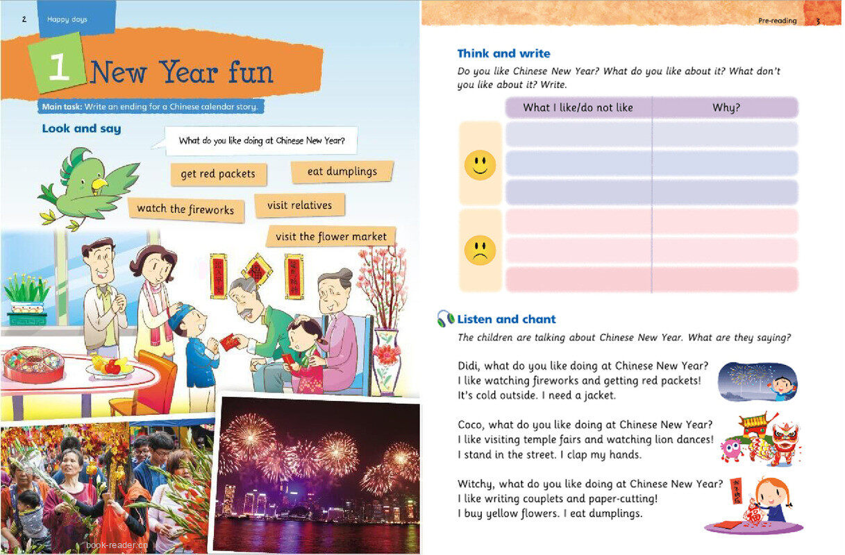 4B Unit 1 New Year fun绘本故事第2页