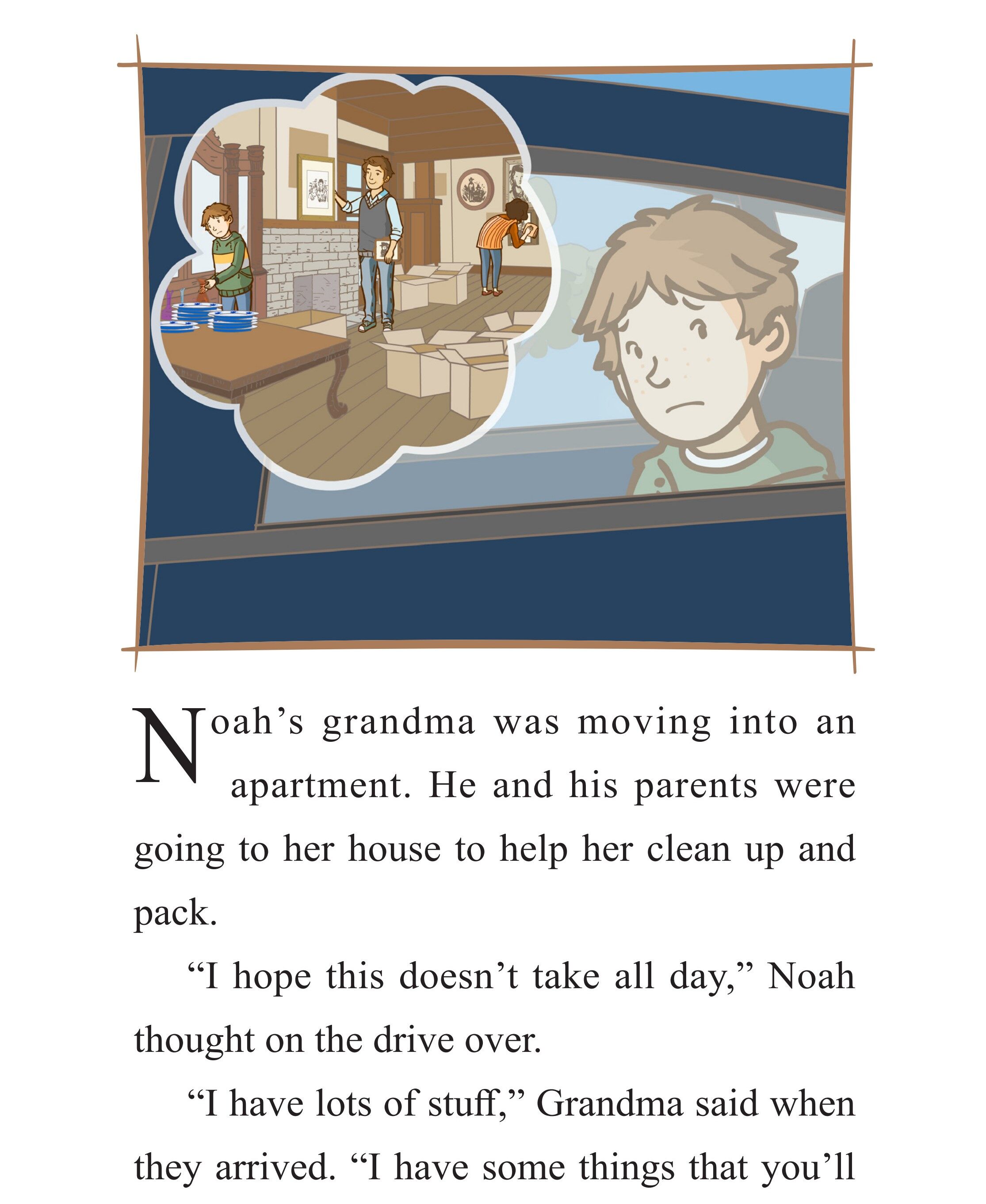 Grandma’s Super Secret绘本故事第2页