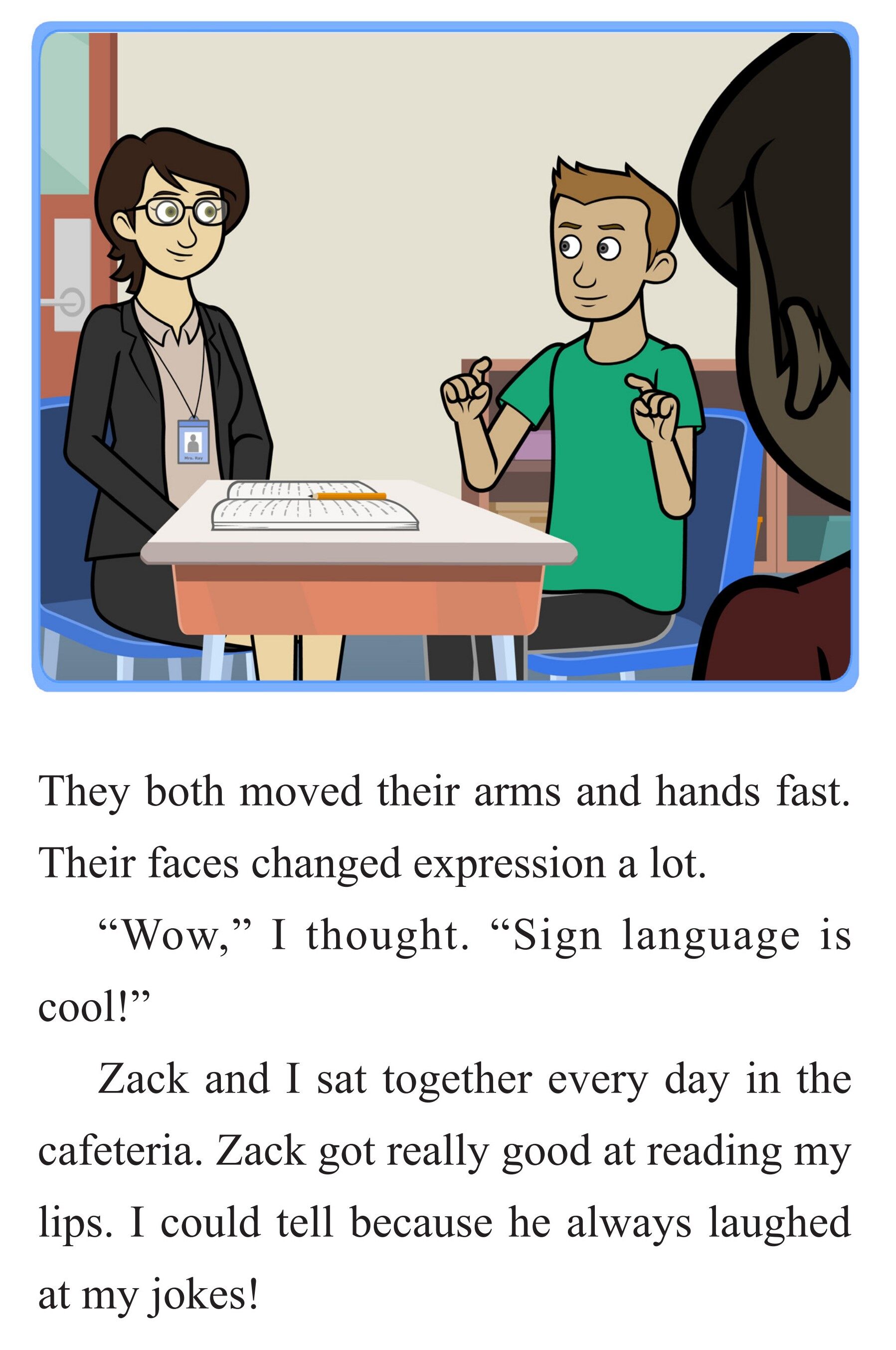 Sign Language Buddies绘本故事第4页