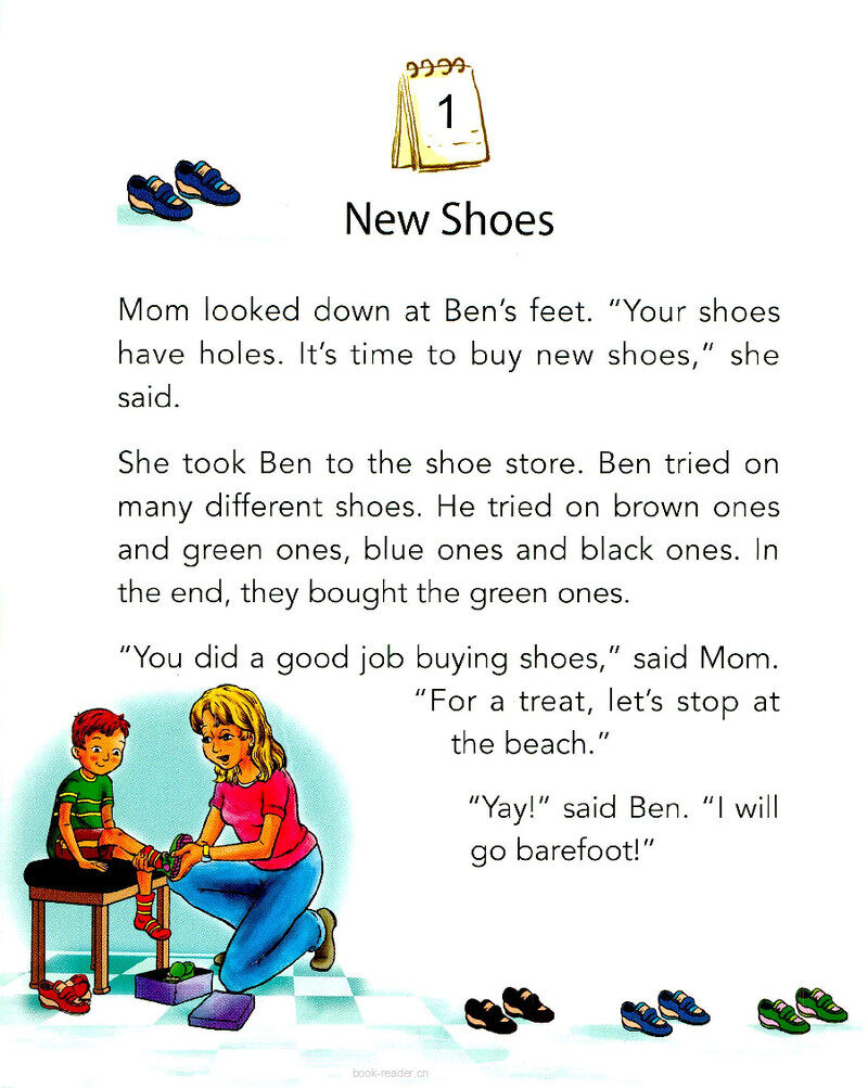 New Shoes.绘本故事第3页