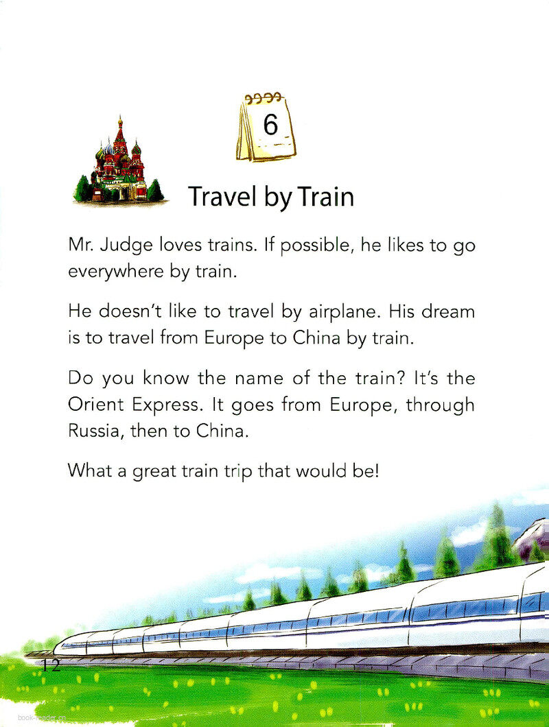 Travel by Train绘本故事第2页
