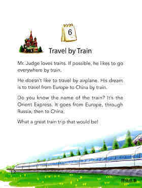 Travel by Train绘本故事第2页
