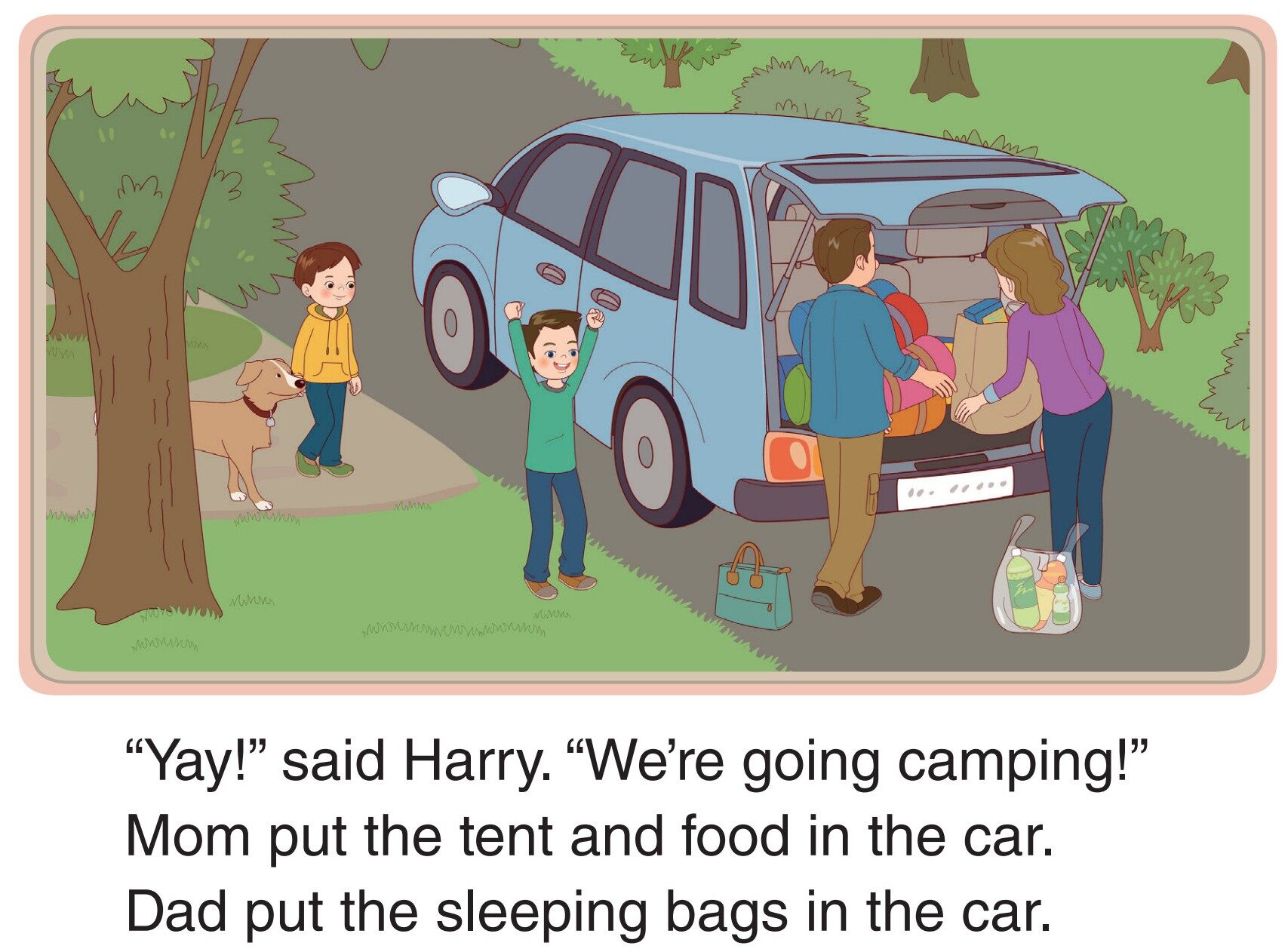 A Camping Trip!绘本故事第3页