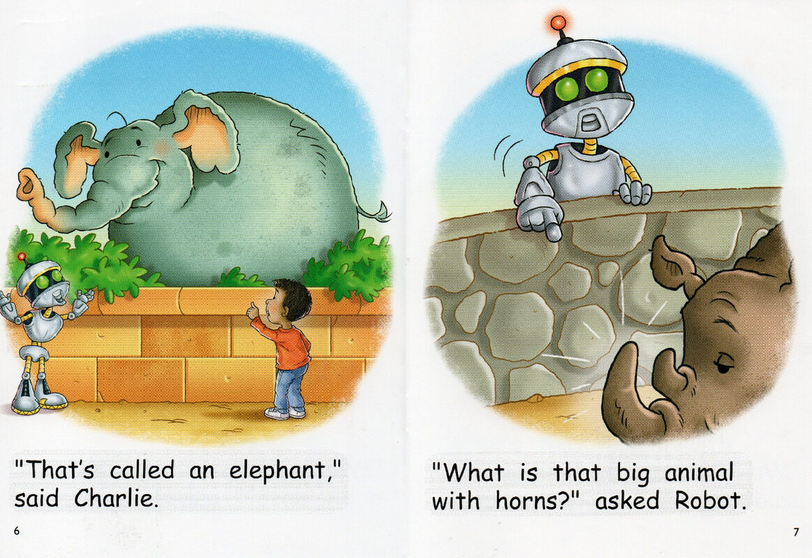 robot at the zoo绘本故事第5页