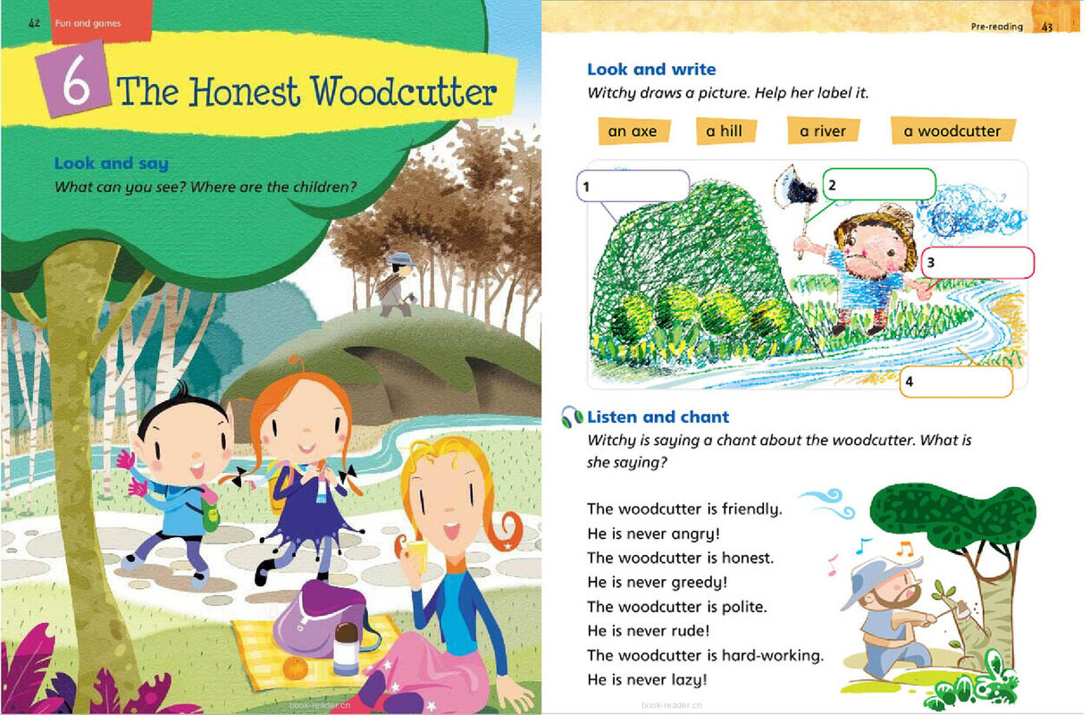 2A Unit 6 The Honest Woodcutter绘本故事第2页