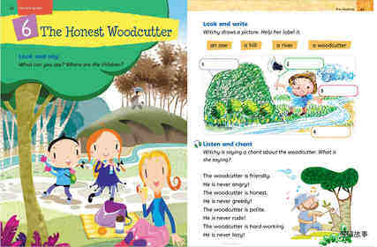 2A Unit 6 The Honest Woodcutter绘本故事第2页