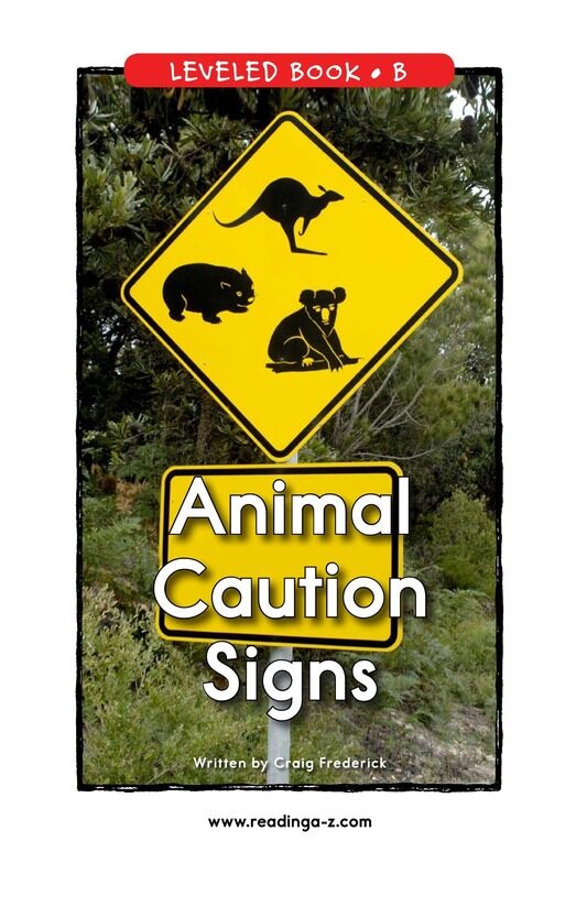 Animal Caution Signs绘本故事第2页