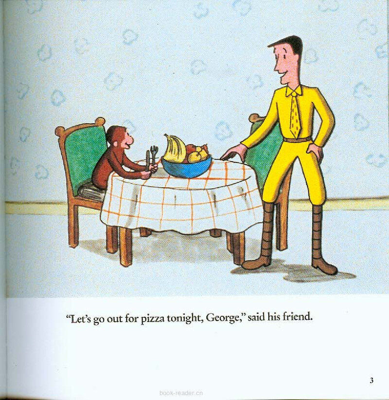 Curious George and the Pizza绘本故事第3页