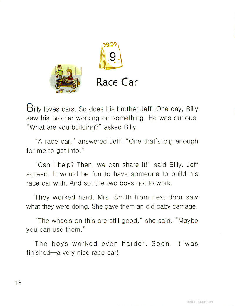 Race Car绘本故事第2页
