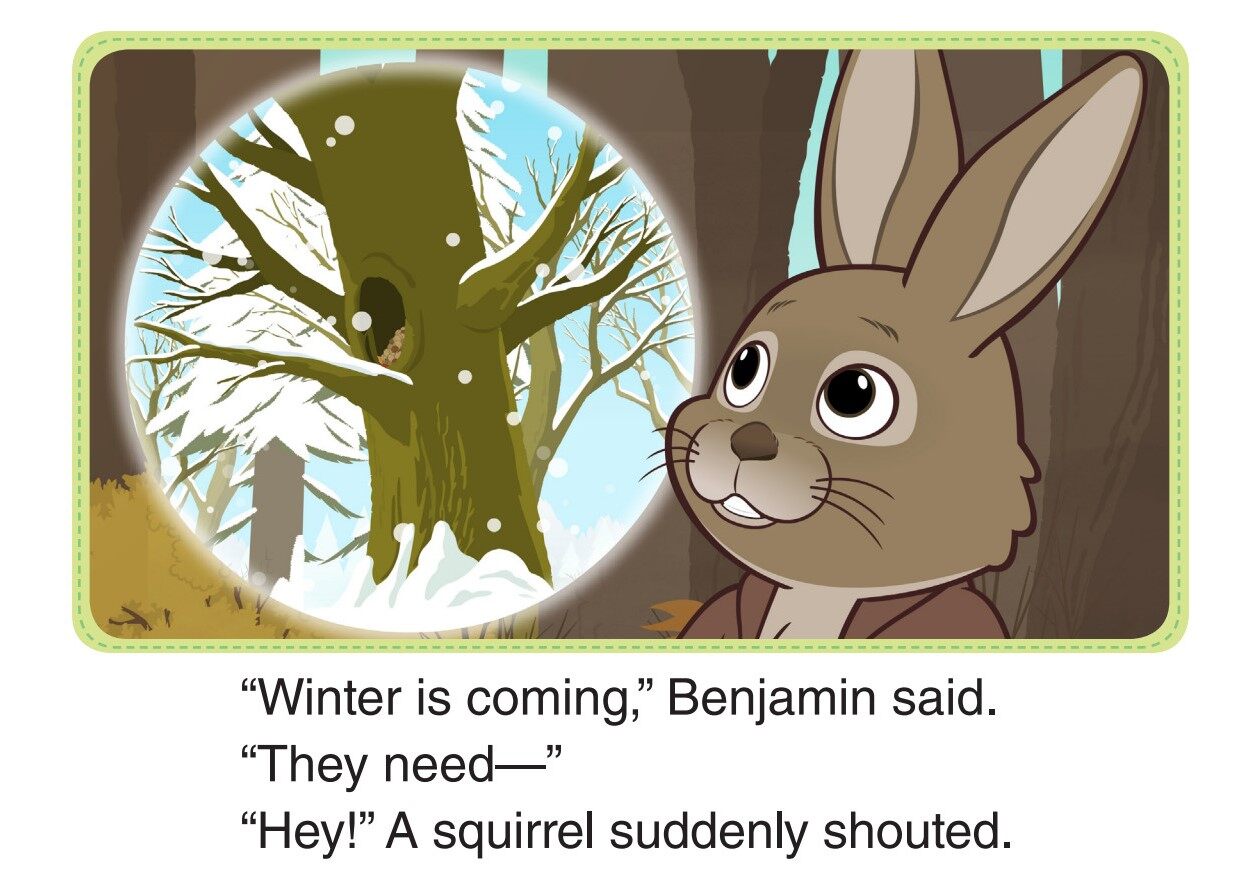 Peter and Benjamin Have a Feast 2_The Nut Thief绘本故事第4页