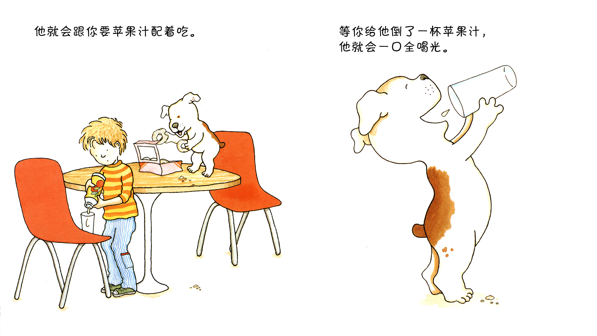 要是你给小狗吃甜甜圈绘本故事第5页
