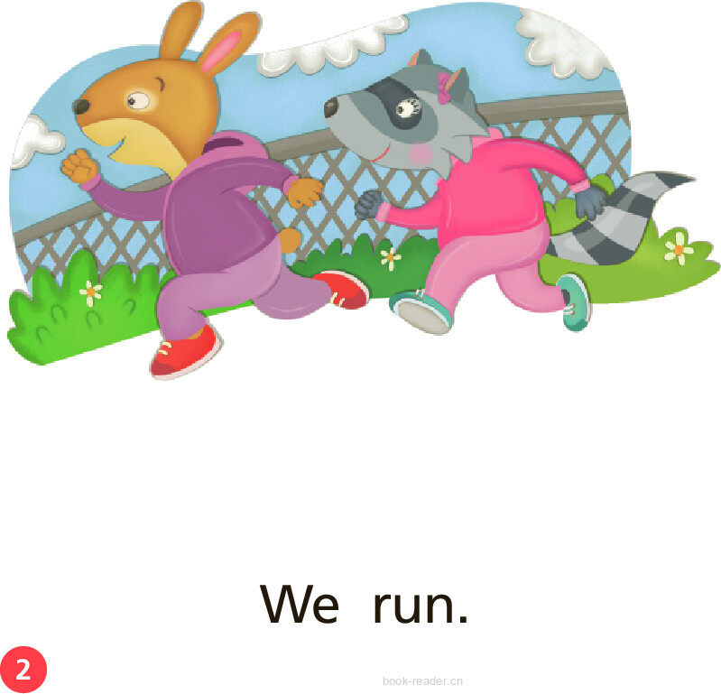 GK Approach U03W1 We Run绘本故事第3页