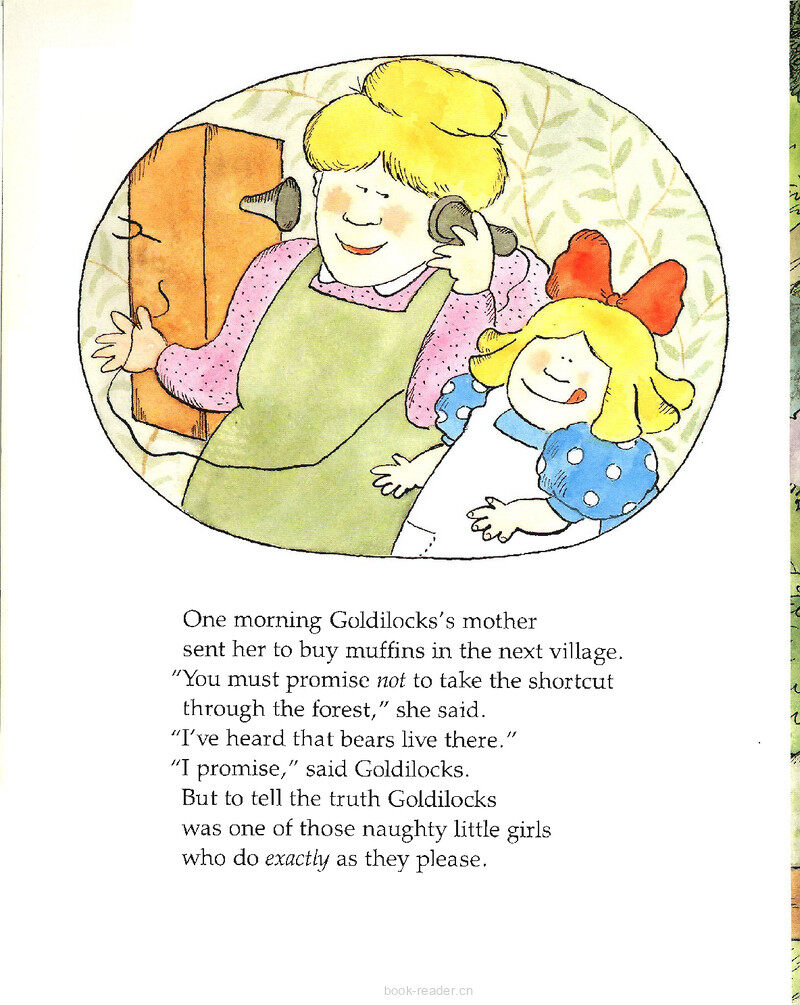 Goldilocks and the three Bears绘本故事第4页