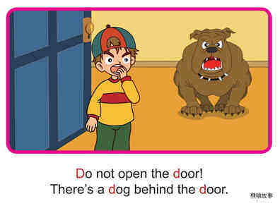 'D' words -  Do Not Open the Door绘本故事第2页