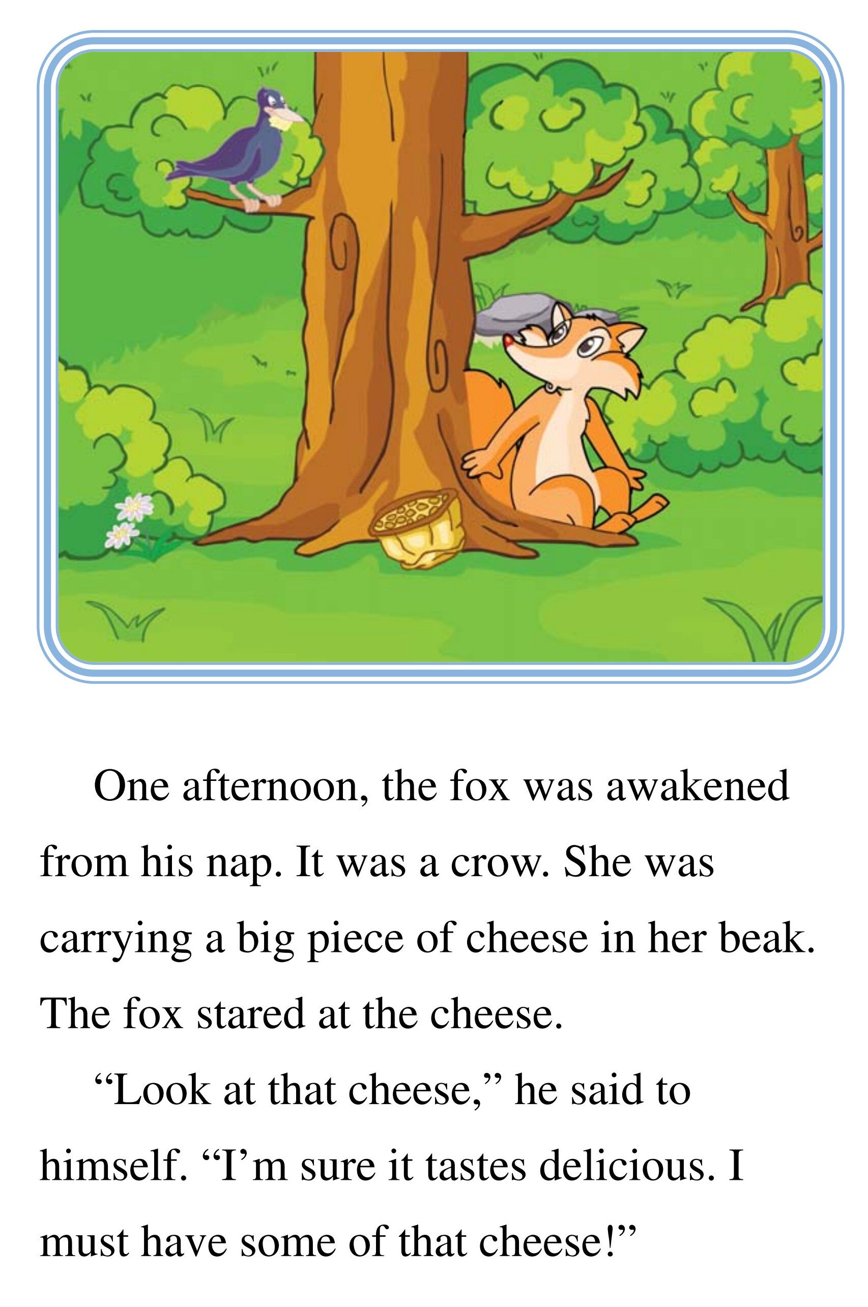 The Fox and the Crow绘本故事第4页