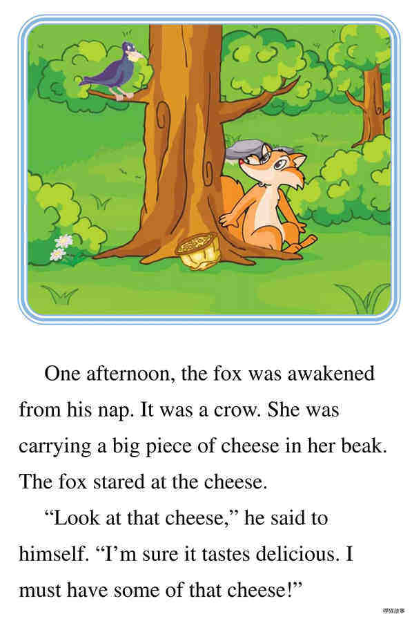 The Fox and the Crow绘本故事第4页
