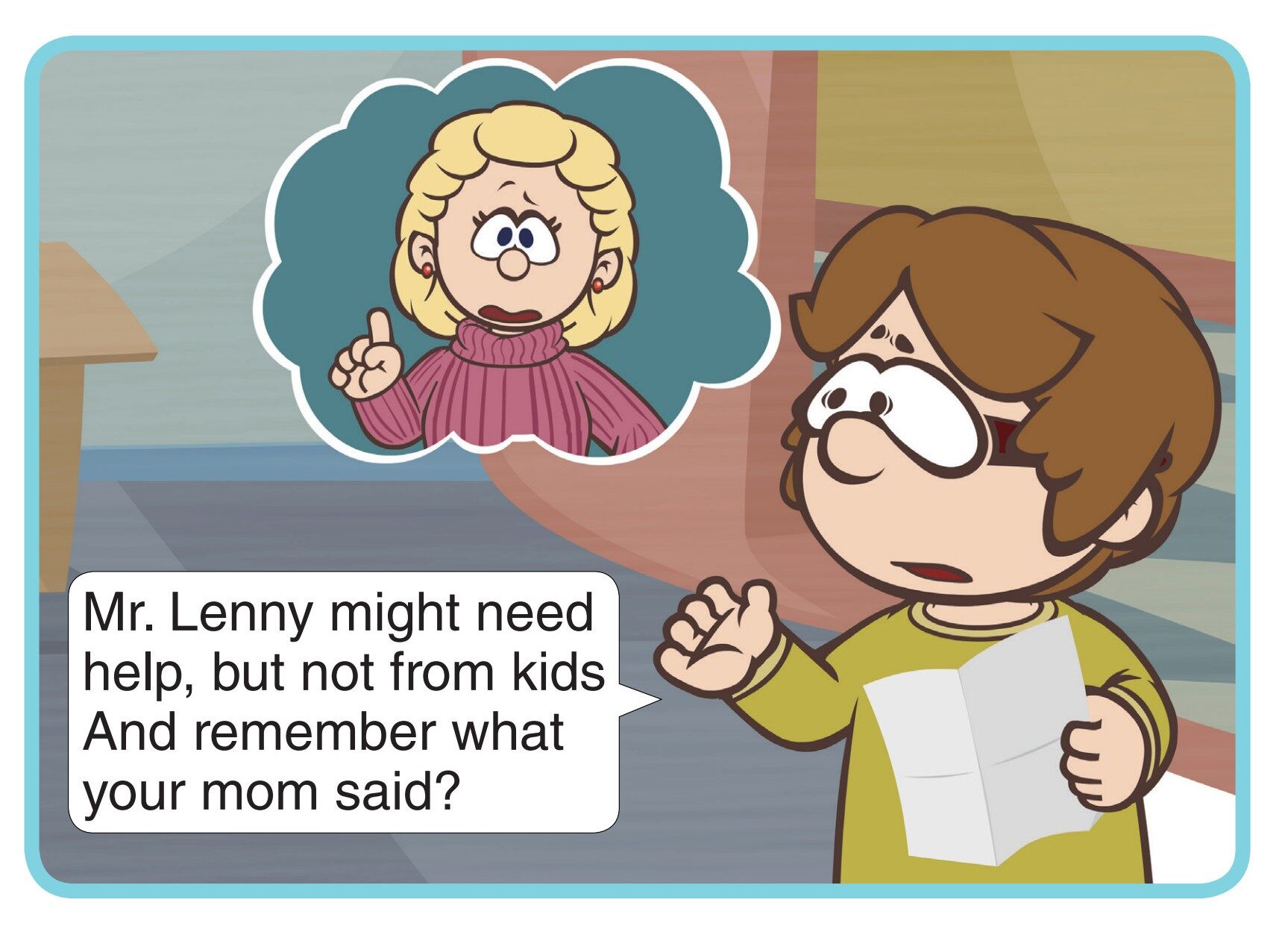 Spying on Mr. Lenny绘本故事第5页