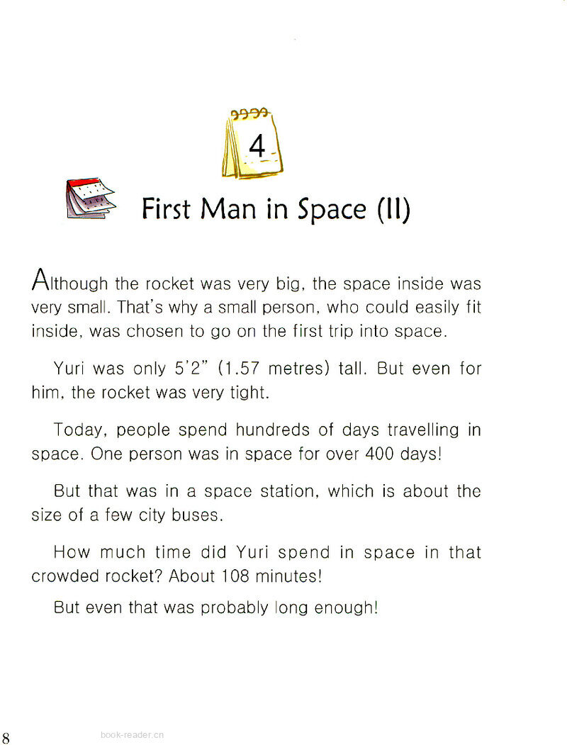 First Man in Space(II)绘本故事第2页