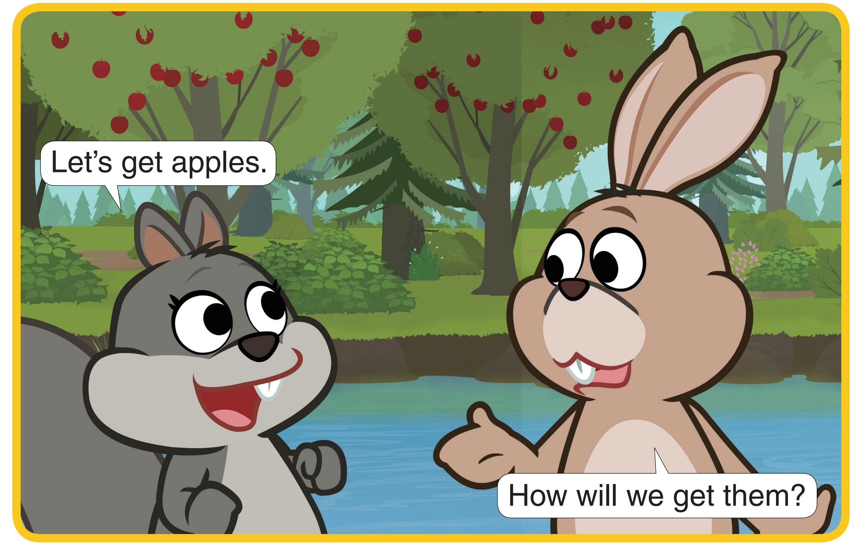 Let's Get Apples绘本故事第2页