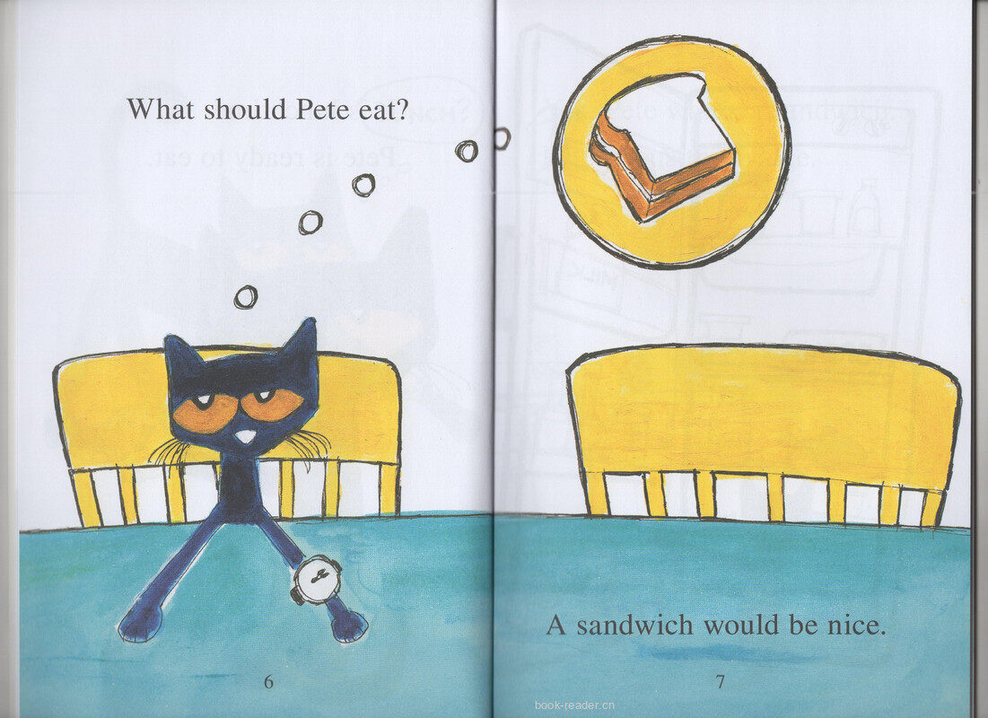 Pete the Cat  pete's big lunch绘本故事第4页