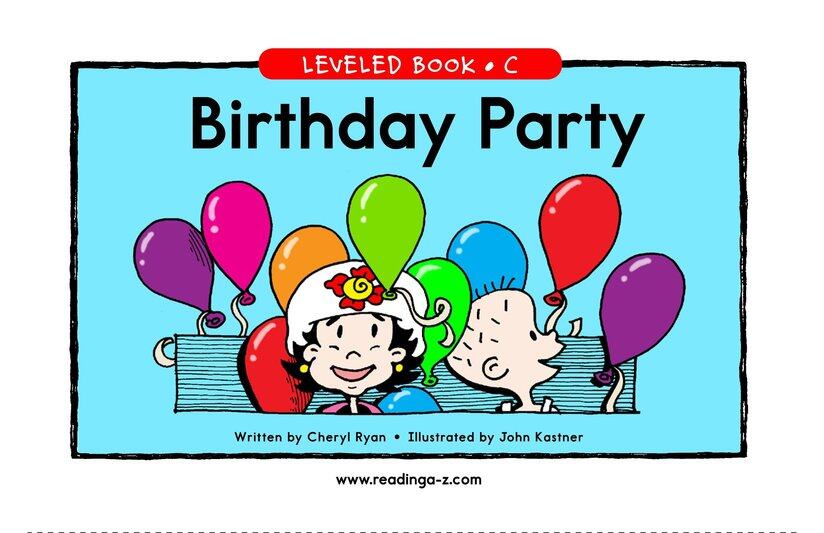Birthday Party绘本故事第2页
