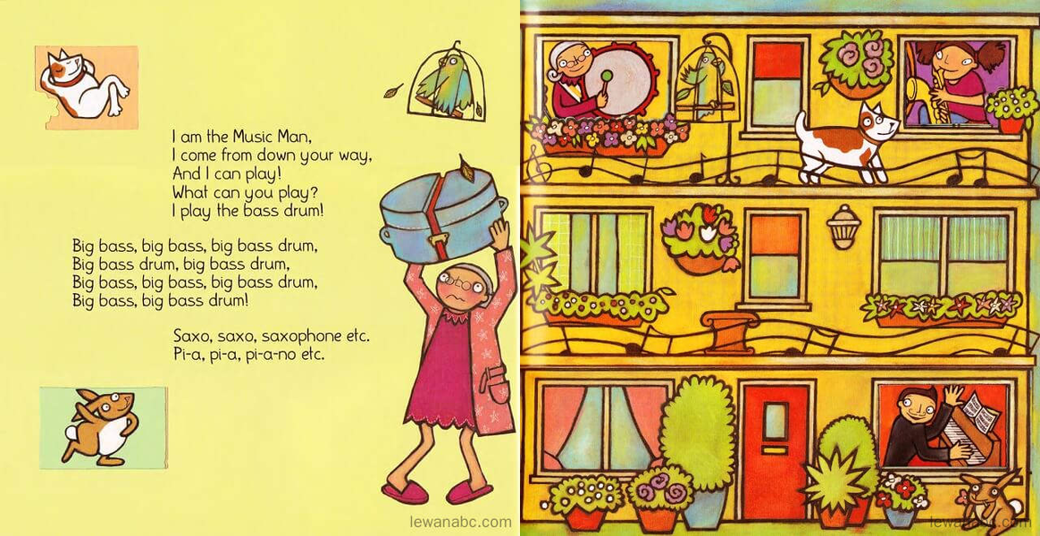 (8周)I am the Music Man绘本故事第5页
