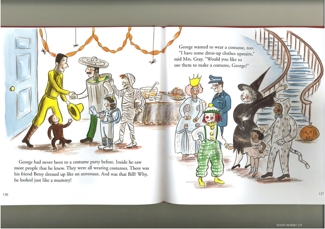 Curious George Goes to a Costume Party绘本故事第4页