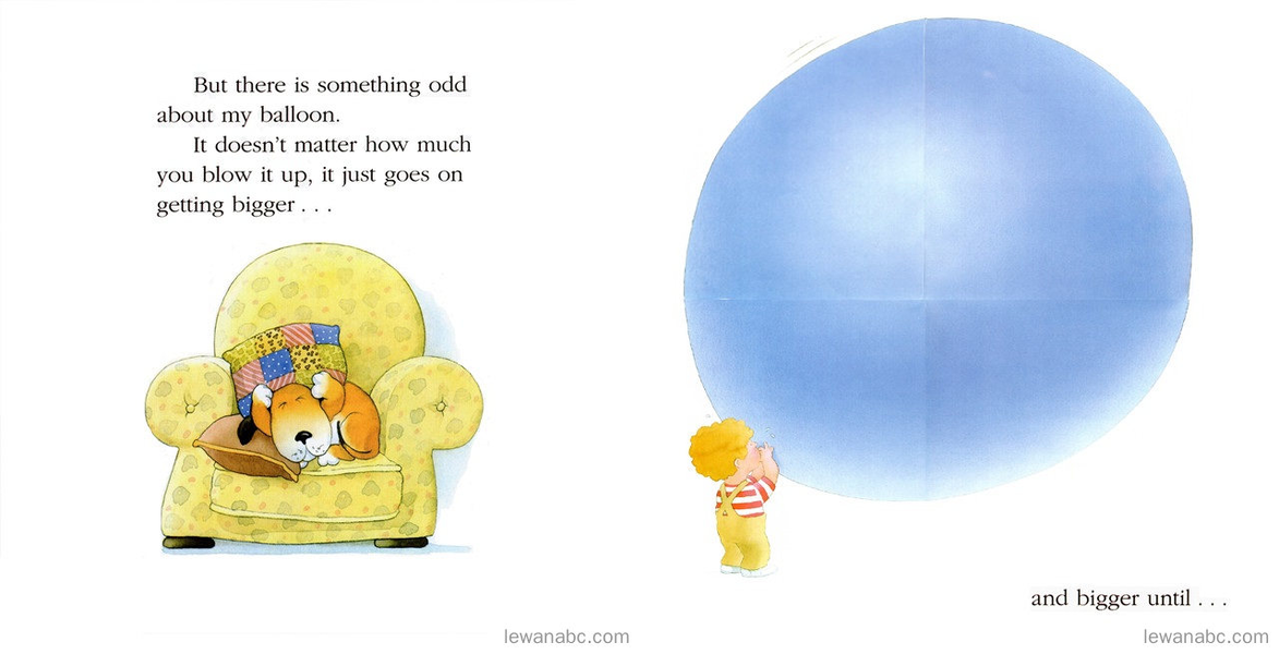 (48周)The Blue Balloon绘本故事第5页