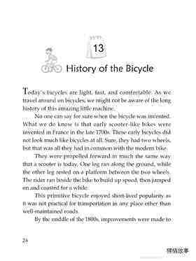 History of the Bicycle绘本故事第2页