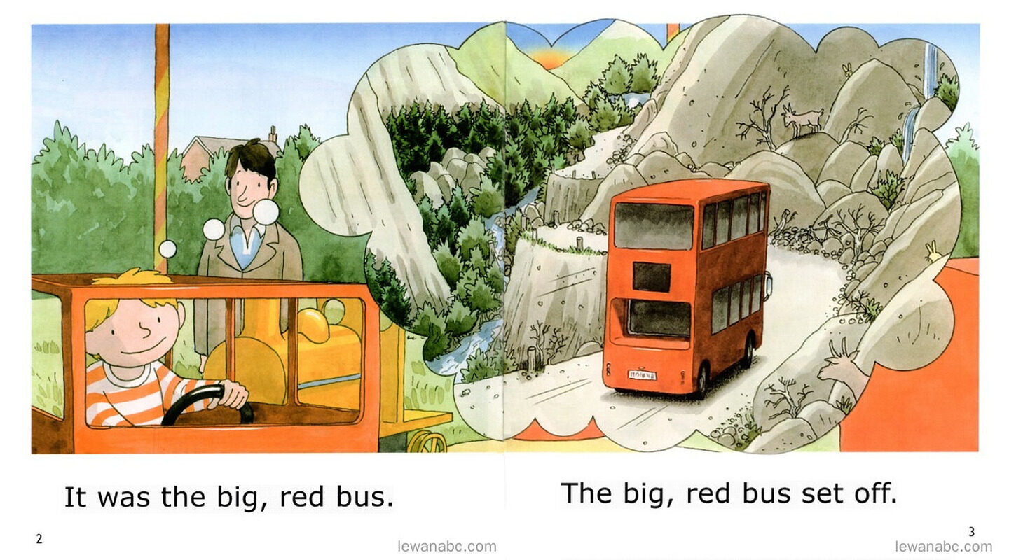 The Big Red Bus绘本故事第4页