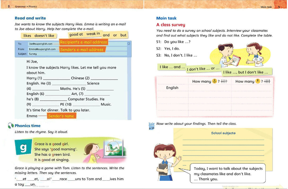 3A Unit 1 I like English绘本故事第5页