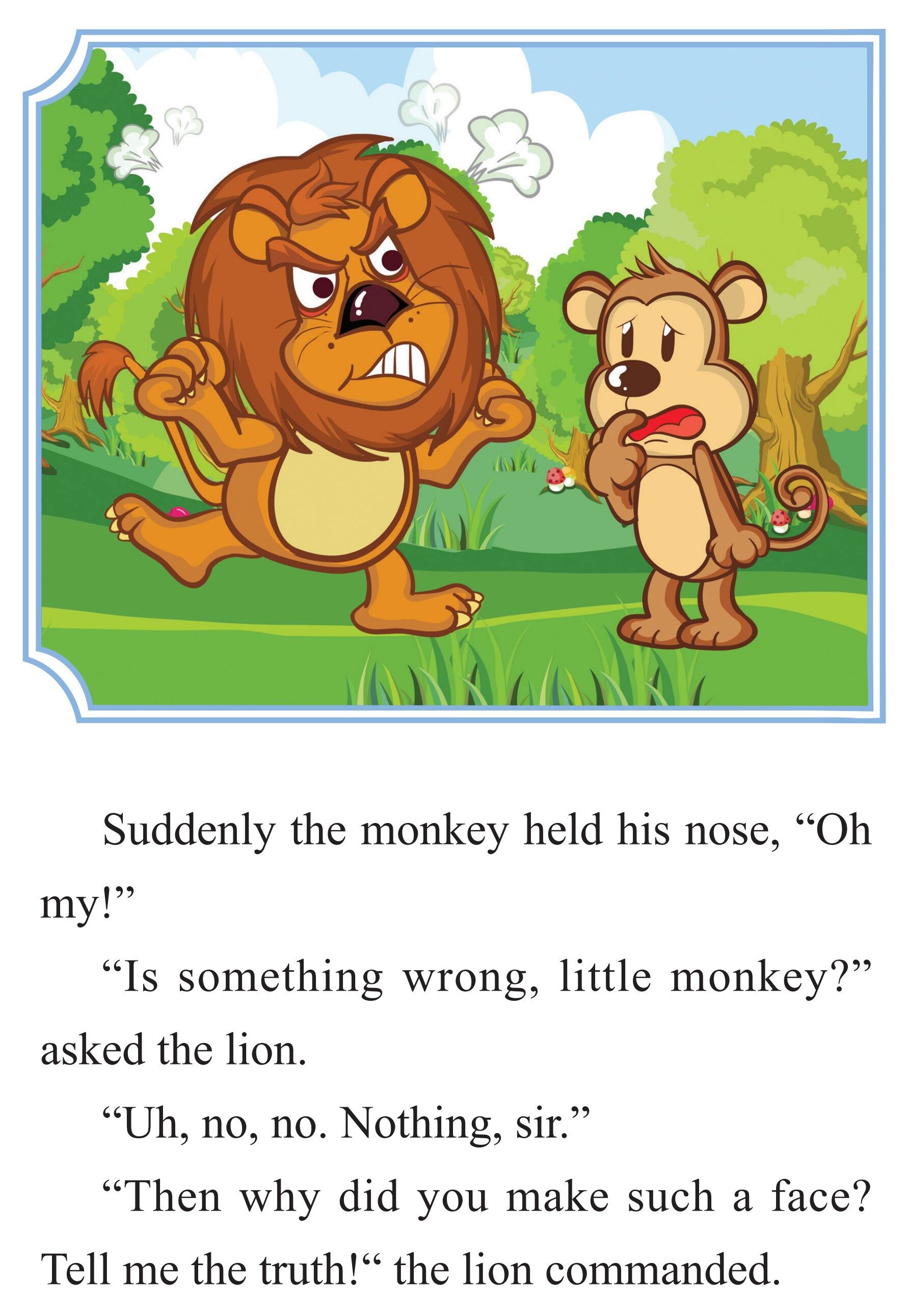 The Lion’s Bad Breath绘本故事第4页