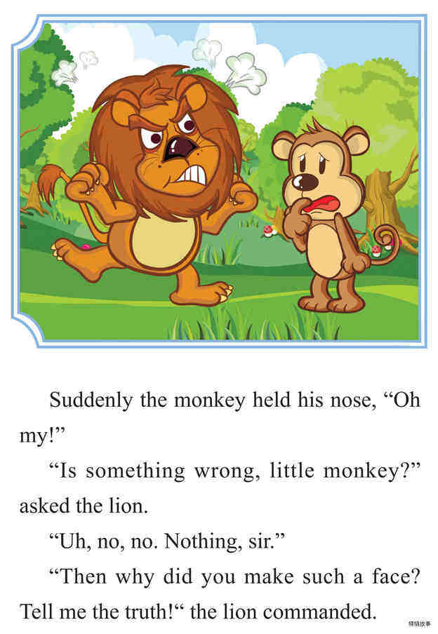 The Lion’s Bad Breath绘本故事第4页