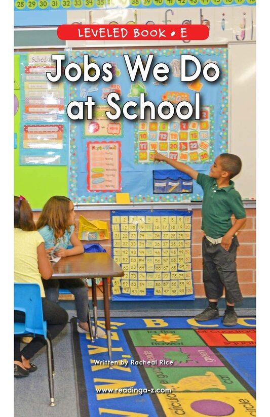 Jobs We Do at School绘本故事第2页