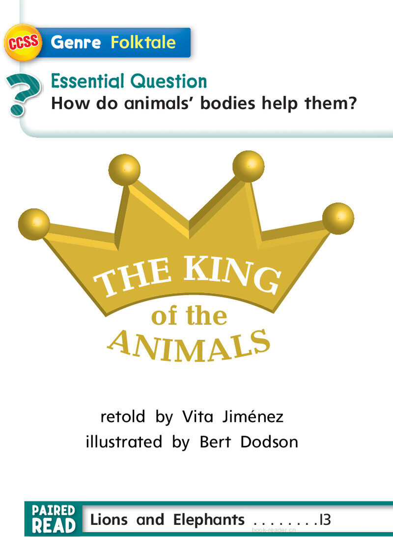 G1 App U4W1 The King of the Animals绘本故事第3页