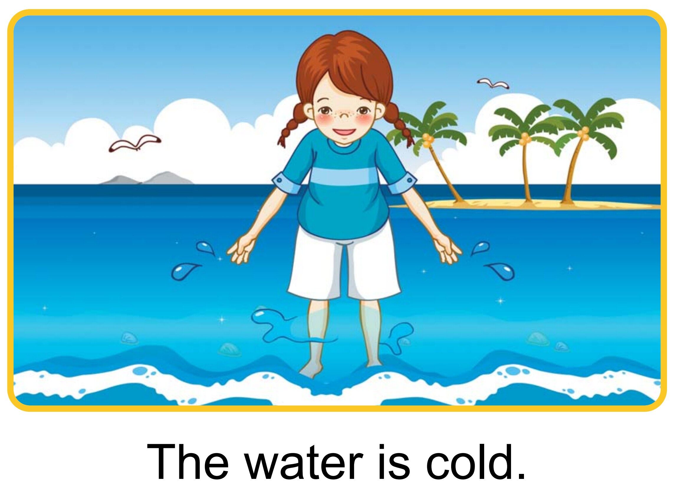 At the Beach绘本故事第4页