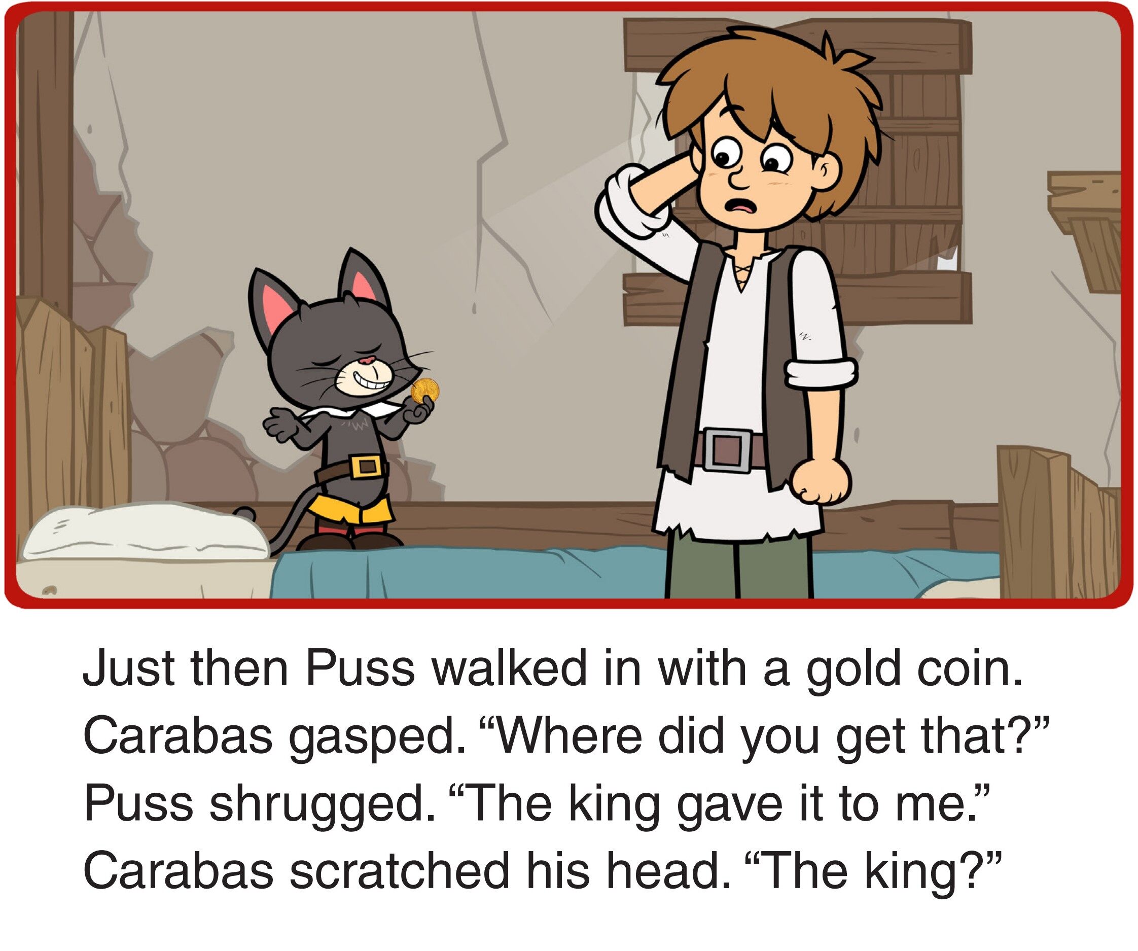 A guest at the Castle绘本故事第4页