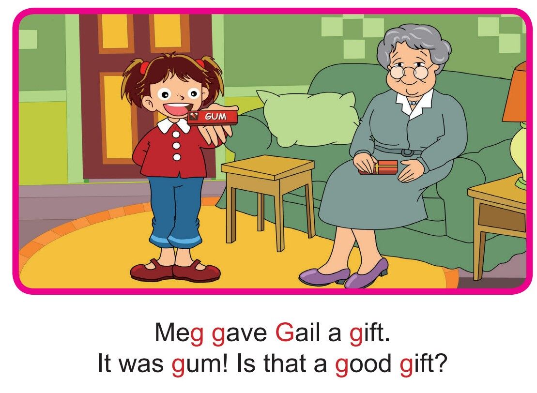 'G' words -  A Good Gift绘本故事第3页